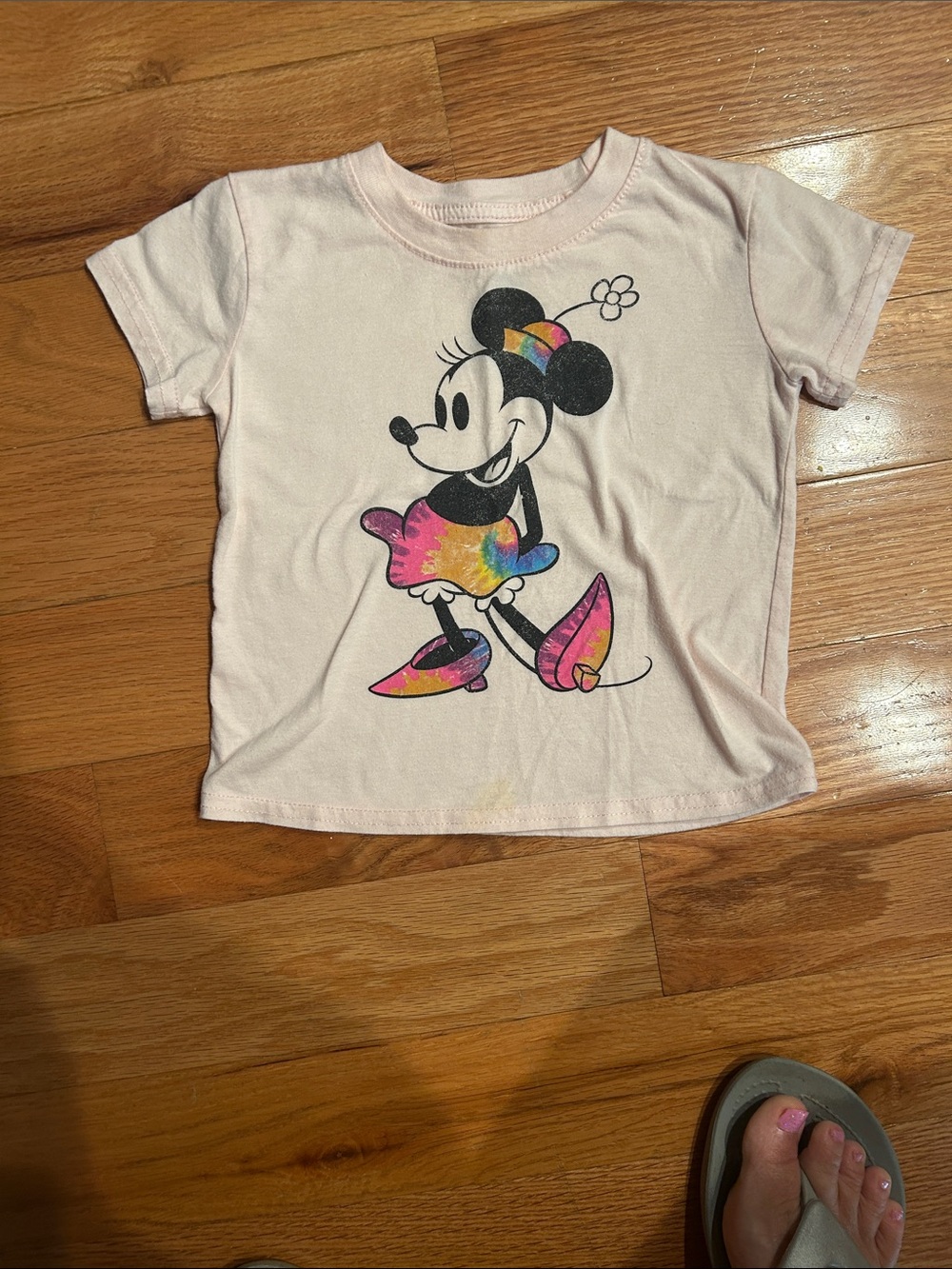 Minnie Mouse Pink Tie-Dye Graphic Tee for Kids